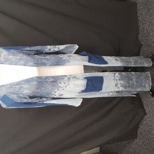 Retreat Blue Mesh Cover Up SZ LG